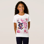 Schattigee Bewerkbare Naam Heks & Snoep Sky Baby T T-shirt (Voorkant volledig)