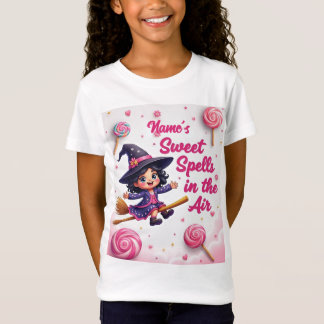 Schattigee Bewerkbare Naam Heks & Snoep Sky Baby T T-shirt