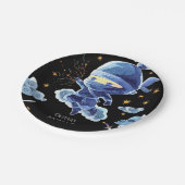 Schattigee bewerkbare Ninja Verjaardag Papieren Bordje (Gekanteld)