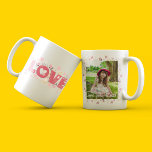 Schattigee bewerkbare pastel bloemenliefde met fot koffiemok<br><div class="desc">Schattigee bewerkbare pastel bloemliefde met foto Koffie Mok te personaliseren met foto en bijschrift voor uw geliefde</div>
