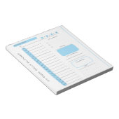 Schattigee bewerkbare Tear Away Daily Planner Notitieblok (Schuin)