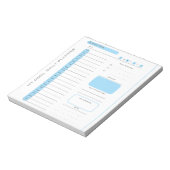 Schattigee bewerkbare Tear Away Daily Planner Notitieblok (Linkerzijde)