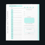 Schattigee bewerkbare Tear Away Daily Planner Notitieblok<br><div class="desc">Schattige bewerkbaar Tear Away Daily Planner Notitieblok</div>