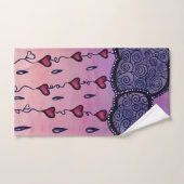 Schattigee bewolking, harten en regendruppels bad handdoek (Handdoek)