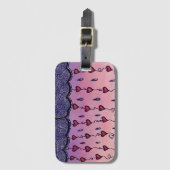 Schattigee bewolking, harten en regendruppels bagagelabel (Voorkant (verticaal))