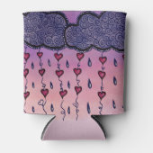 Schattigee bewolking, harten en regendruppels blikjeskoeler (Voorkant)