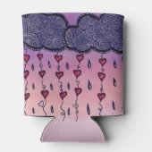 Schattigee bewolking, harten en regendruppels blikjeskoeler (Achterkant)