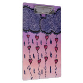 Schattigee bewolking, harten en regendruppels klembord (Rechts)