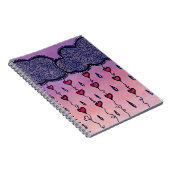 Schattigee bewolking, harten en regendruppels notitieboek (Rechterzijde)