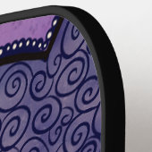 Schattigee bewolking, harten en regendruppels pickleball paddle (Links Detail)