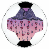 Schattigee bewolking, harten en regendruppels voetbal (Voorkant)