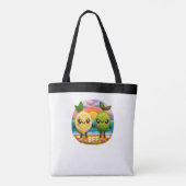 Schattigee BFF Quote Citroen en Limoen-tekens Zons Tote Bag (Achterkant)