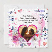 Schattigee bi-raciale anime gepersonaliseerde Vale Kaart (Achterkant)