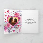 Schattigee bi-raciale anime gepersonaliseerde Vale Kaart (Binnen)