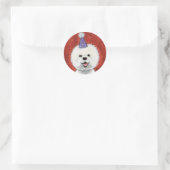 Schattigee Bichon Frise Party Dog Stickers (Tas)