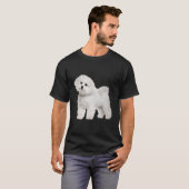 Schattigee Bichon Frise T-shirt (Voorkant volledig)