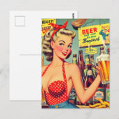 Schattigee  Bierpin up Briefkaart (Voorkant / Achterkant)
