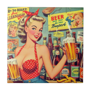 Schattigee Bierpin up Tegeltje
