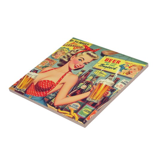 Schattigee  Bierpin up Tegeltje (Zijkant)