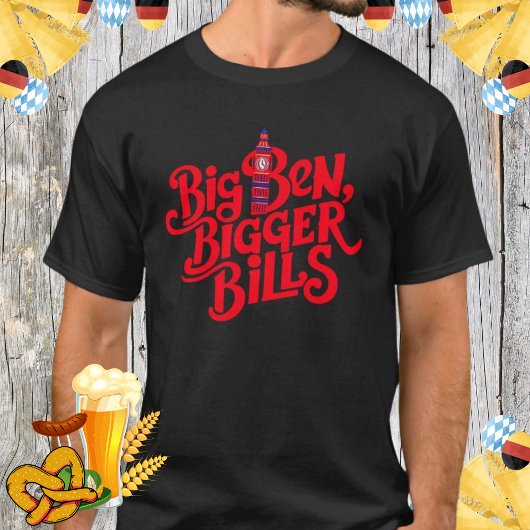 Schattigee Big Ben Londen Brits reissouvenir T-shirt