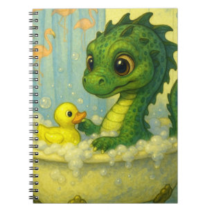 Schattigee Big Eye baby zee Slang Bubble Bath Fant Notitieboek