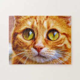 Schattigee Big Eyed Ginger Cat Legpuzzel