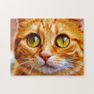 Schattigee Big Eyed Ginger Cat Legpuzzel