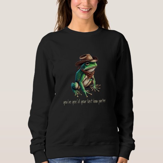 Schattigee Big Green Frog Man Ontwerp Funny Meme Y Trui (Voorkant)