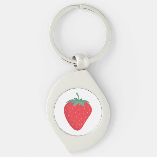 Schattigee Big Strawberry Sleutelhanger (Voorkant)