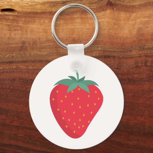 Schattigee Big Strawberry Sleutelhanger (Achterkant)