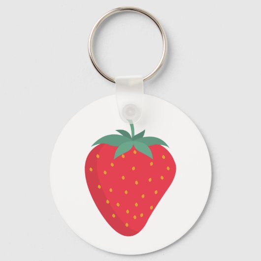 Schattigee Big Strawberry Sleutelhanger (Achterkant)