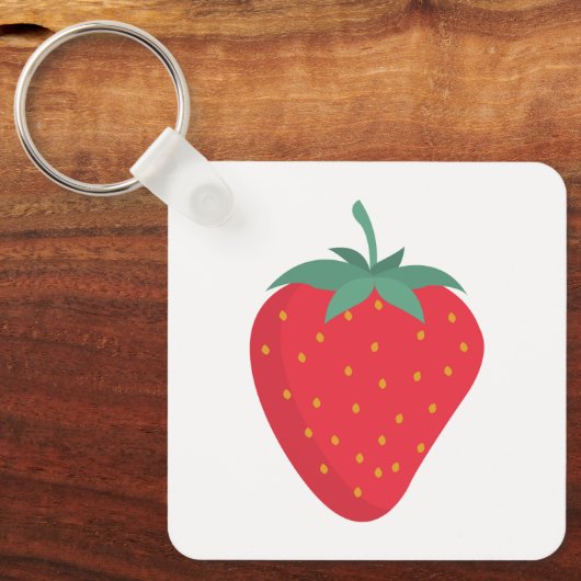 Schattigee Big Strawberry Sleutelhanger (Voorkant)