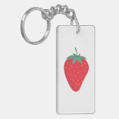 Schattigee Big Strawberry Sleutelhanger (Voorkant Links)