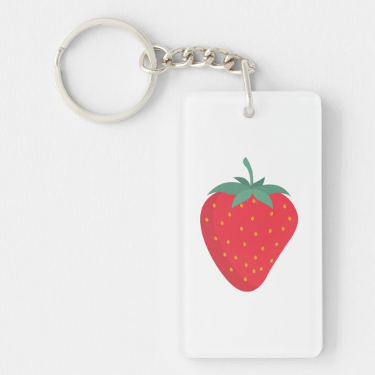 Schattigee Big Strawberry Sleutelhanger (Voorkant)