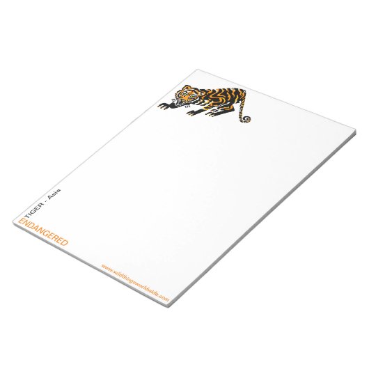 Schattigee bigcat - TIJGER - Behoud - Notitieblok (Schuin)