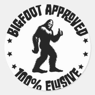 Schattigee Bigfoot goedgekeurde retro Sticker
