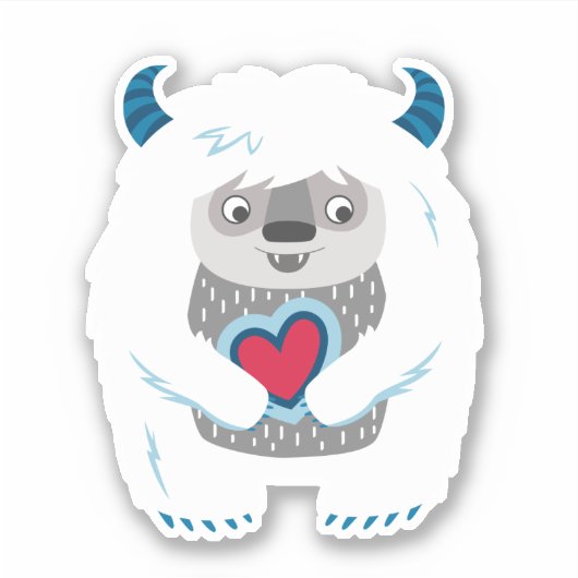 Schattigee Bigfoot-Sticker Sticker (Voorkant)