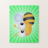 Schattigee bij; Groen Legpuzzel (Verticaal)