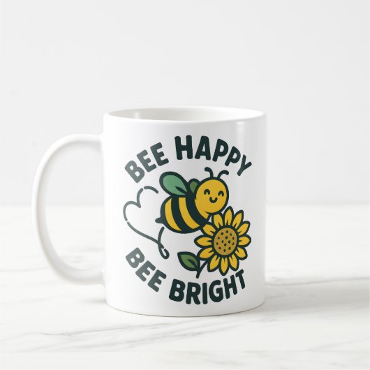 Schattigee bij Happy Bright Zonnebloem Koffiemok (Links)