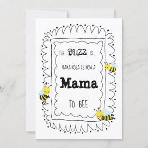 *~* Schattigee bij MAMA TO BEE Baby shower Invitat Kaart