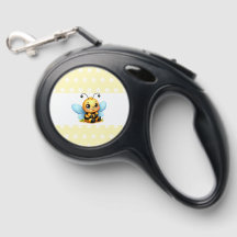 Schattigee bij met gele Poka Stippen-