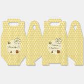 Schattigee bij met Sweet Honey Baby shower Bedankdoosjes (Ongevouwen)