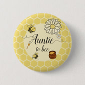 Schattigee bij met Sweet Honey tante-to-bee Button (Voorkant)