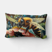 Schattigee bij op bloem kussen (Achterkant)