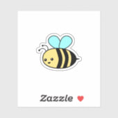 Schattigee bijen Cartoon - Sweet esthetische Stick Sticker (Vel)