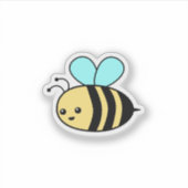 Schattigee bijen Cartoon - Sweet esthetische Stick Sticker (Voorkant)