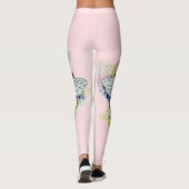 Schattigee bijen en regenboog wassen Leggings (Achterkant)