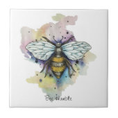 Schattigee bijen en regenboog wassen Tegel Tegeltje (Voorkant)