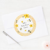 Schattigee bijen thema Sticker (Envelop)