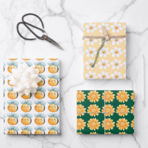 Schattigee bijen verpakken papier. Cadeauverpakkin Inpakpapier Vel